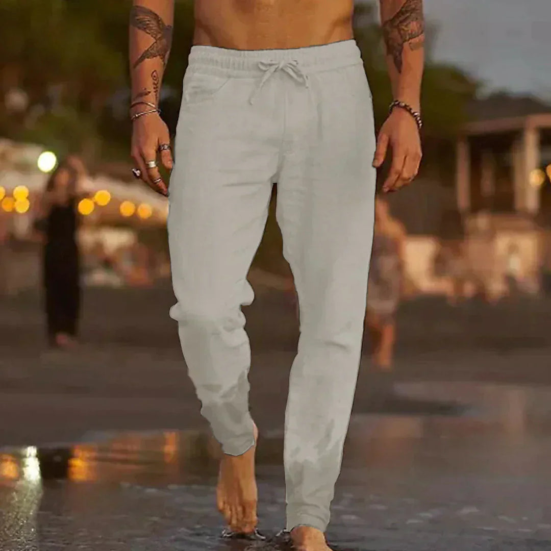 Pantalones de linho elegantes para homens - Theo