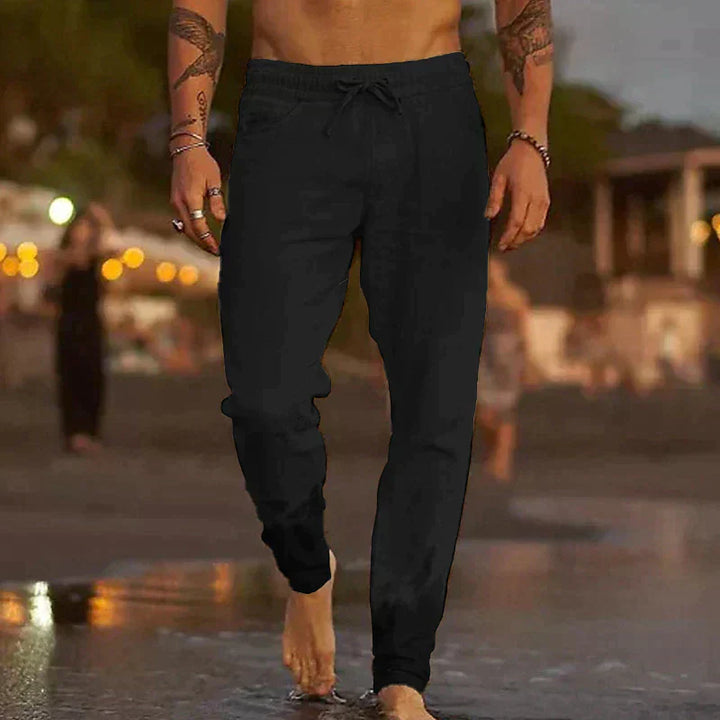 Pantalones de linho elegantes para homens - Theo