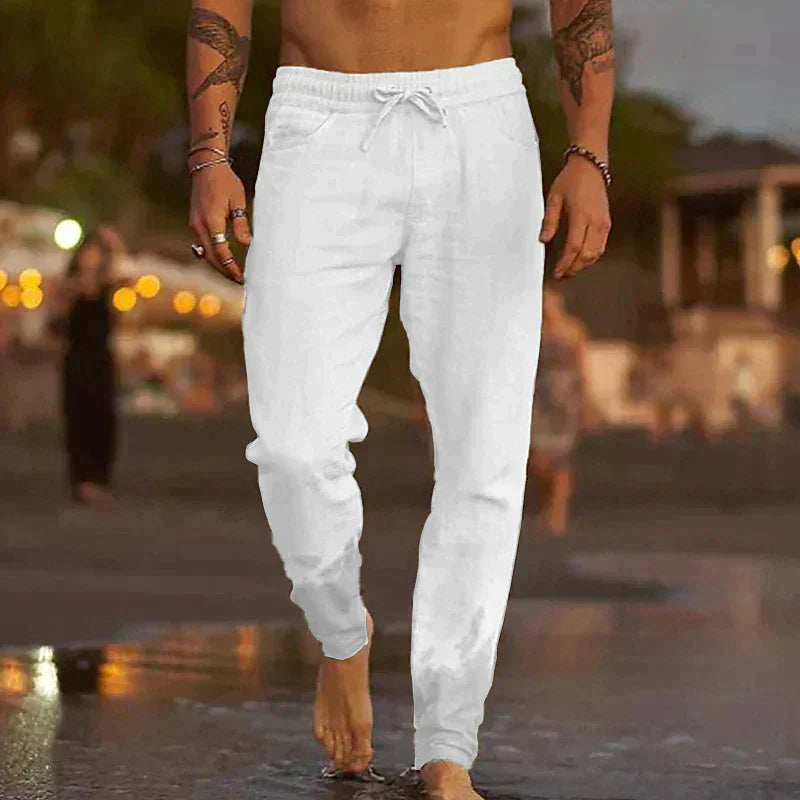 Pantalones de linho elegantes para homens - Theo