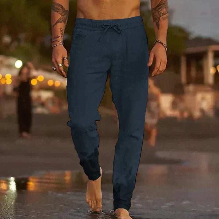 Pantalones de linho elegantes para homens - Theo