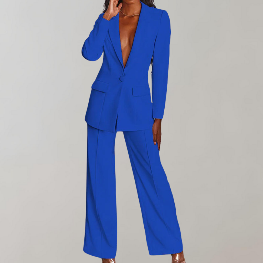 Conjunto de blazer e calças elegante - Elena