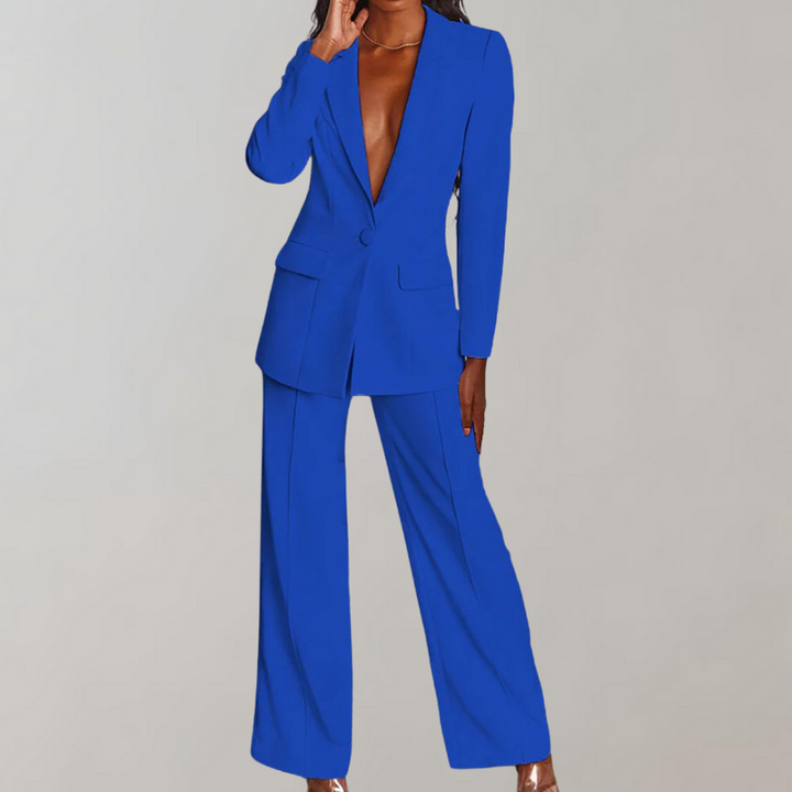 Conjunto de blazer e calças elegante - Elena