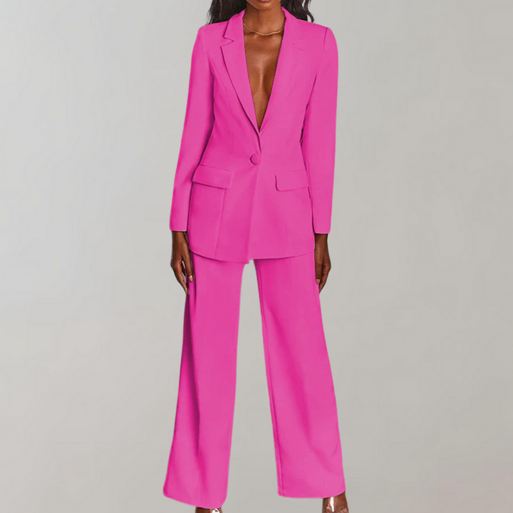 Conjunto de blazer e calças elegante - Elena