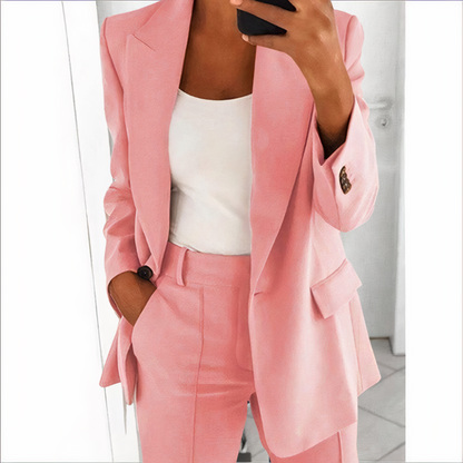 Conjunto de blazer e calças elegante para mulheres - Sanne