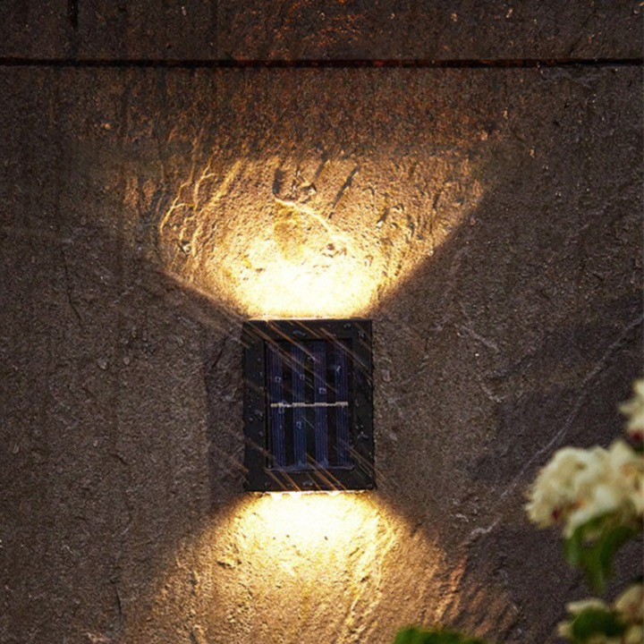 Lustrosas lanternas de parede solares LED sem fio - SolarGlow