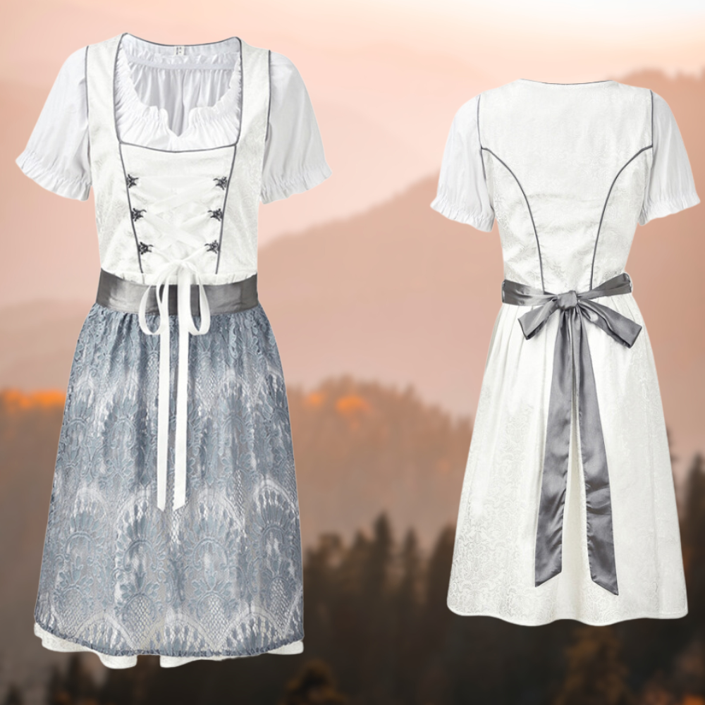 Traje feminino exclusivo com avental e blusa - EdelTrachten
