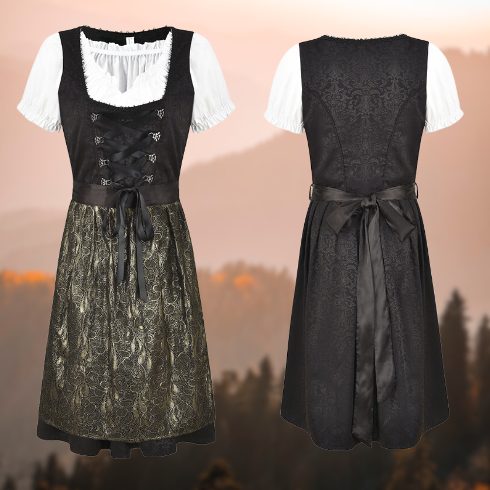 Traje feminino exclusivo com avental e blusa - EdelTrachten