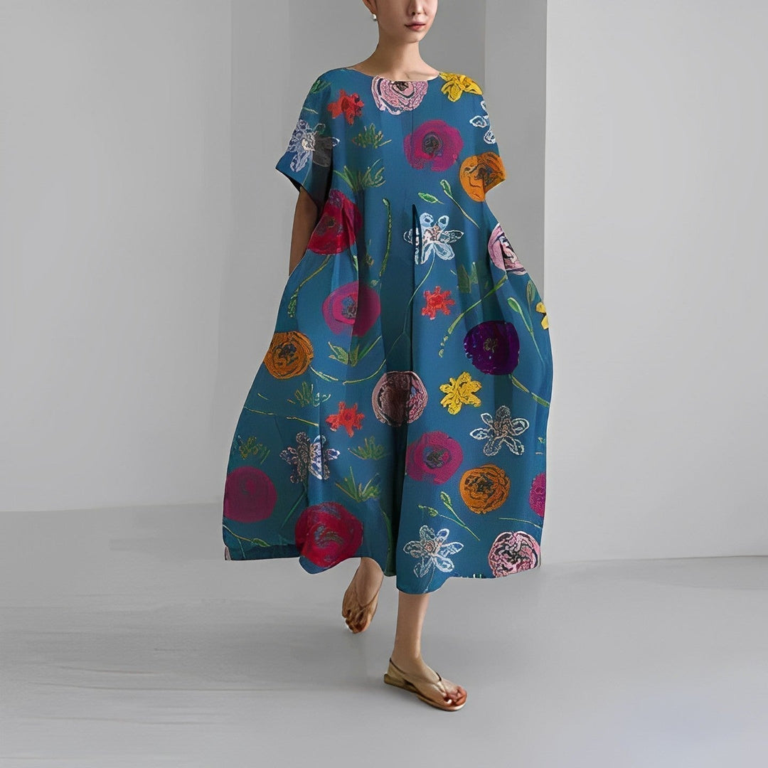 Vestido Maxi Boho de Flores - FloraChic