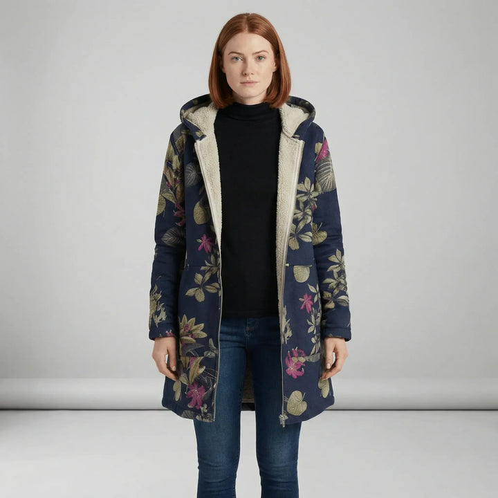 Lange Taillierte Kapuzenjacke - Philine