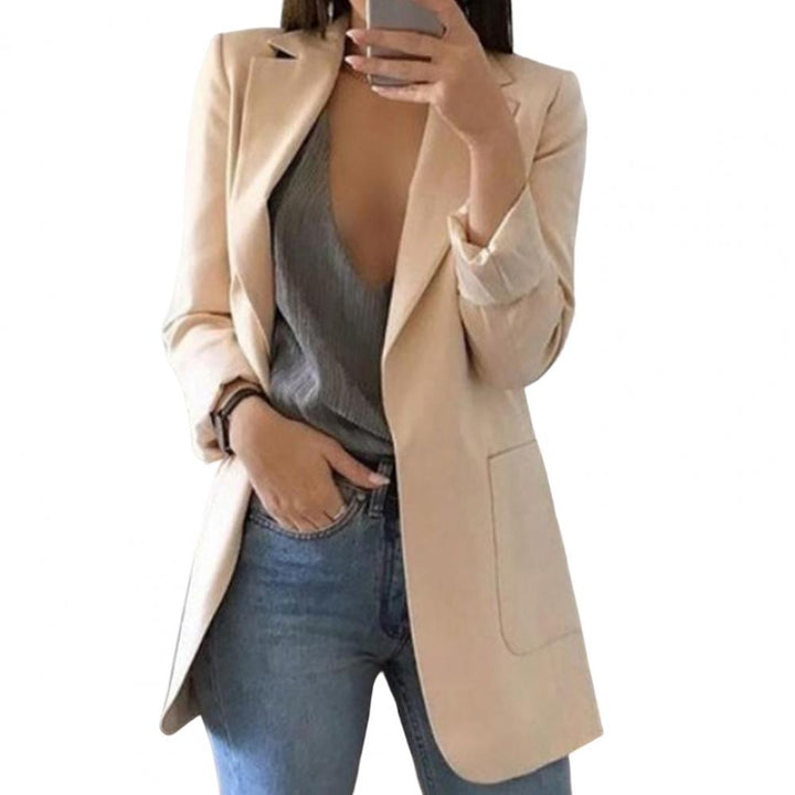 Autumnal women's blazer – Marita in pumpkin orange