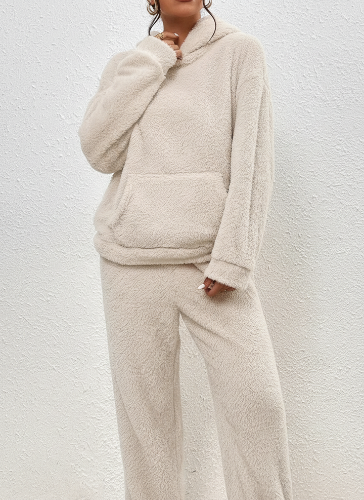 Langer Hoodie Mit Tasche -  Saskia