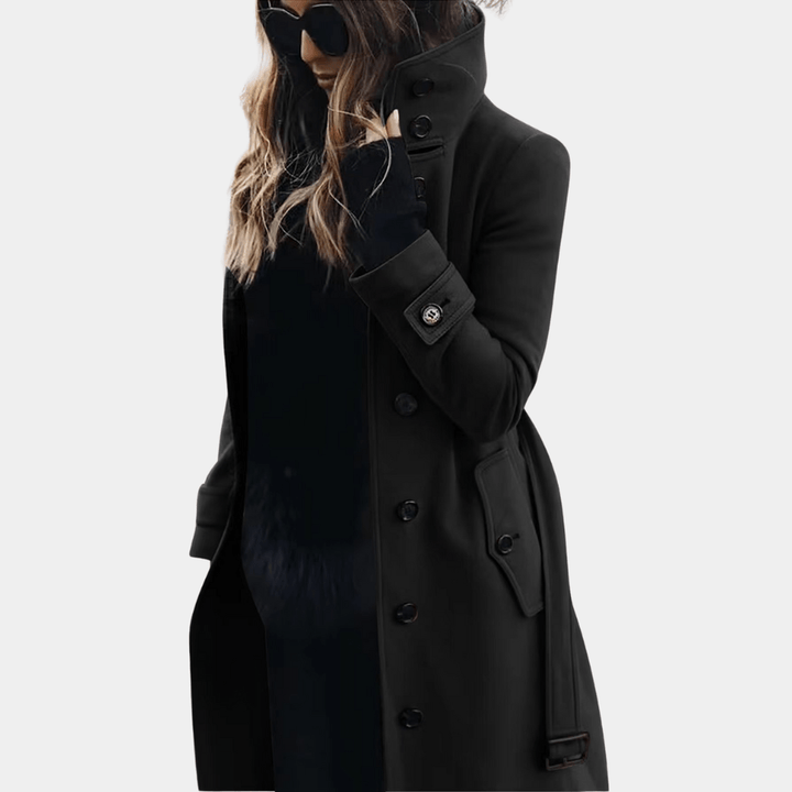 Langer Taillierter Trenchcoat - Alicia