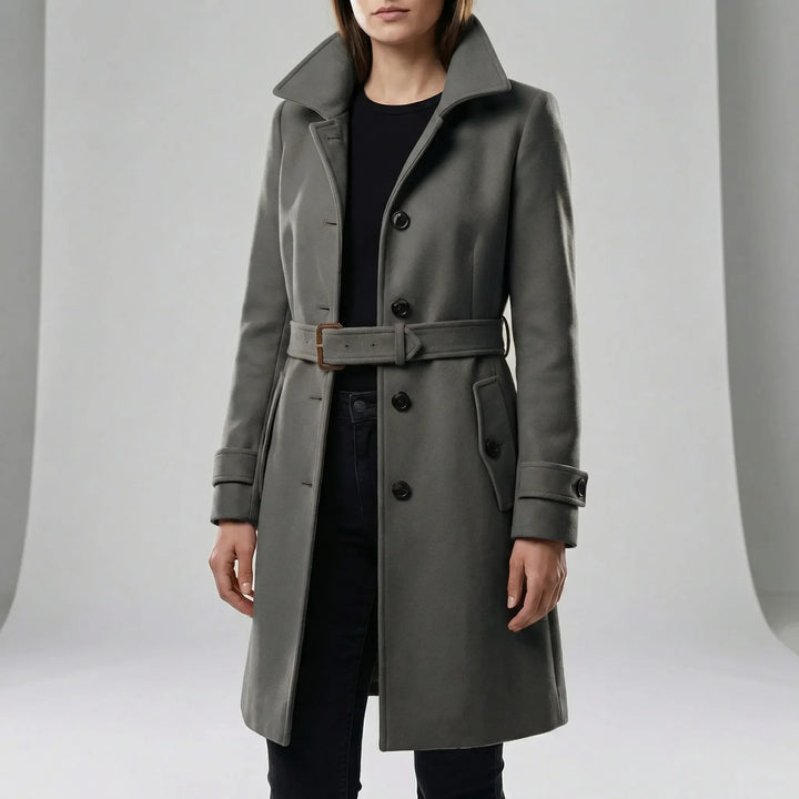 Langer Taillierter Trenchcoat - Alicia