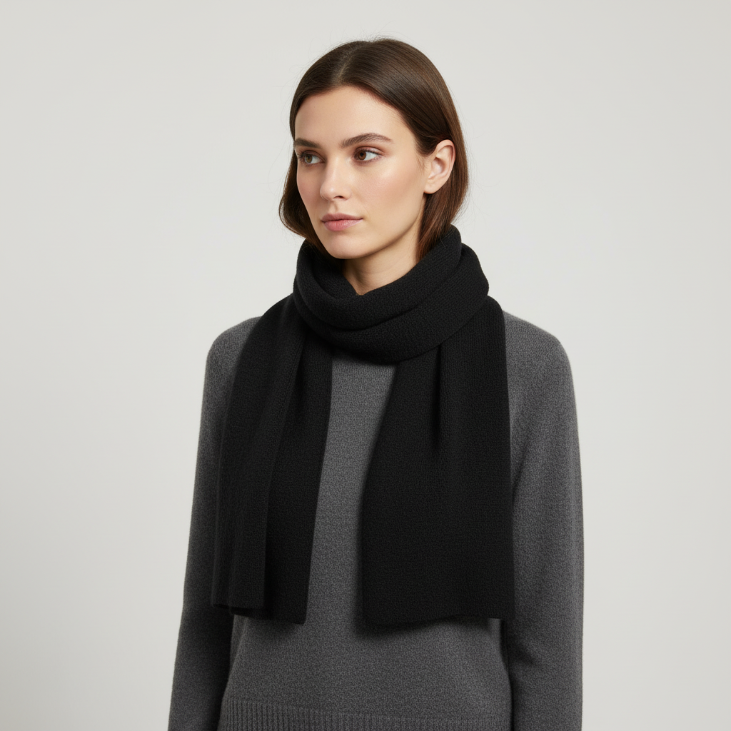 Langer Gestrickter Unisex Schal - CashmiLux