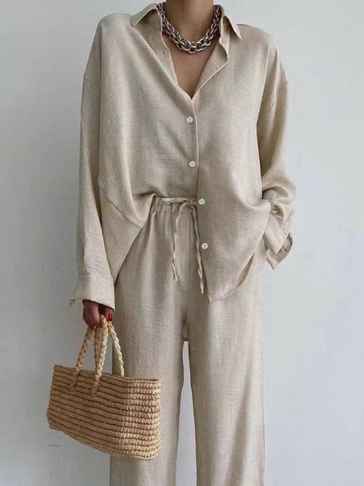 Conjunto de linho leve para mulheres - Simone