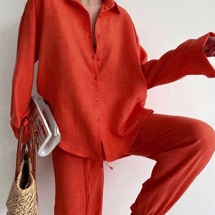 Conjunto de linho leve para mulheres - Simone