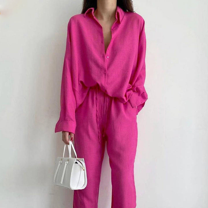 Conjunto de linho leve para mulheres - Simone
