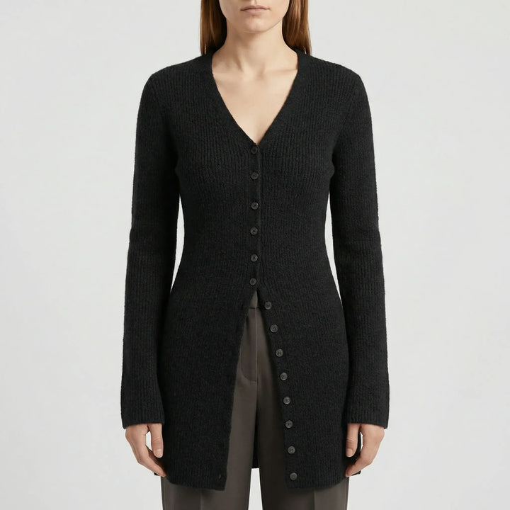 Longline-Cardigan Mit Knopfleiste - Lisann