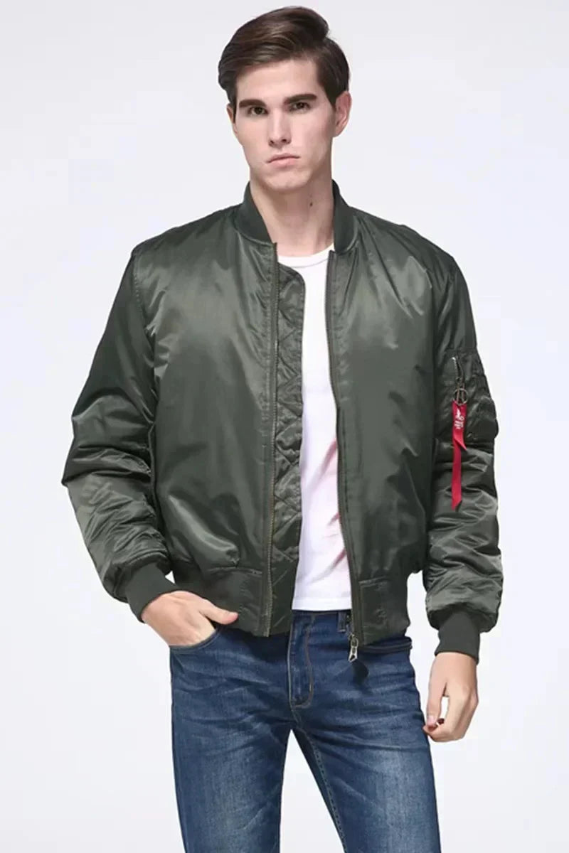 Jaqueta bomber unissex premium com zíper - Alex
