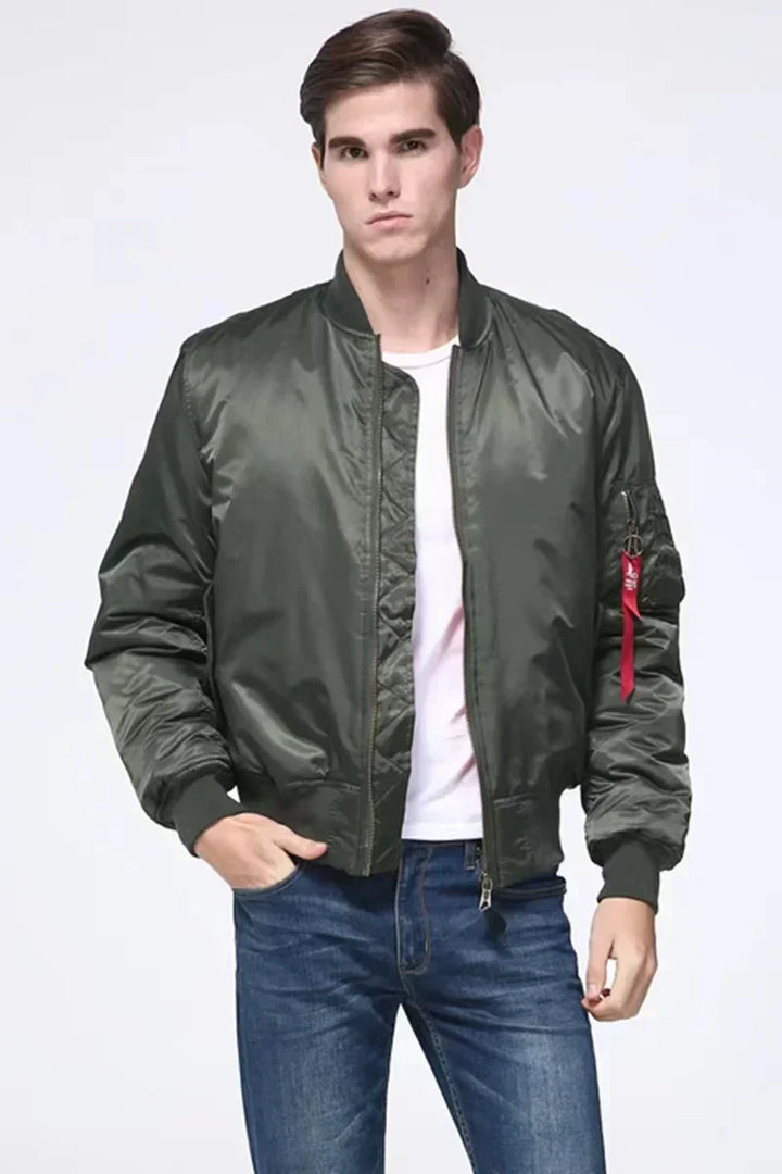 Jaqueta bomber unissex premium com zíper - Alex