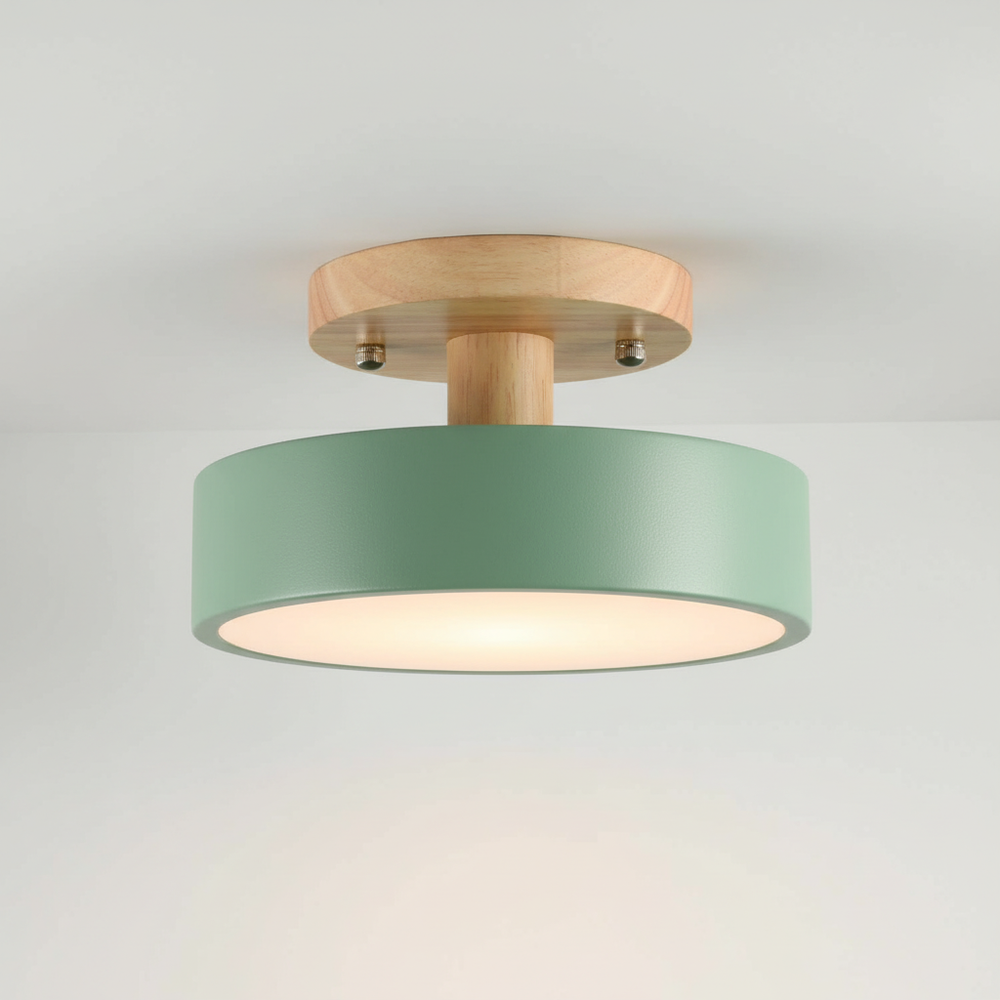 Minimalistisches Flaches Deckenleuchtenmodell - Woodluma