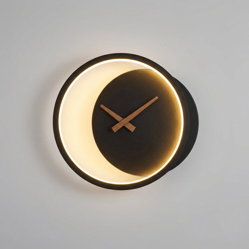 Modern LED Wall Clock Fixture - Glowchron