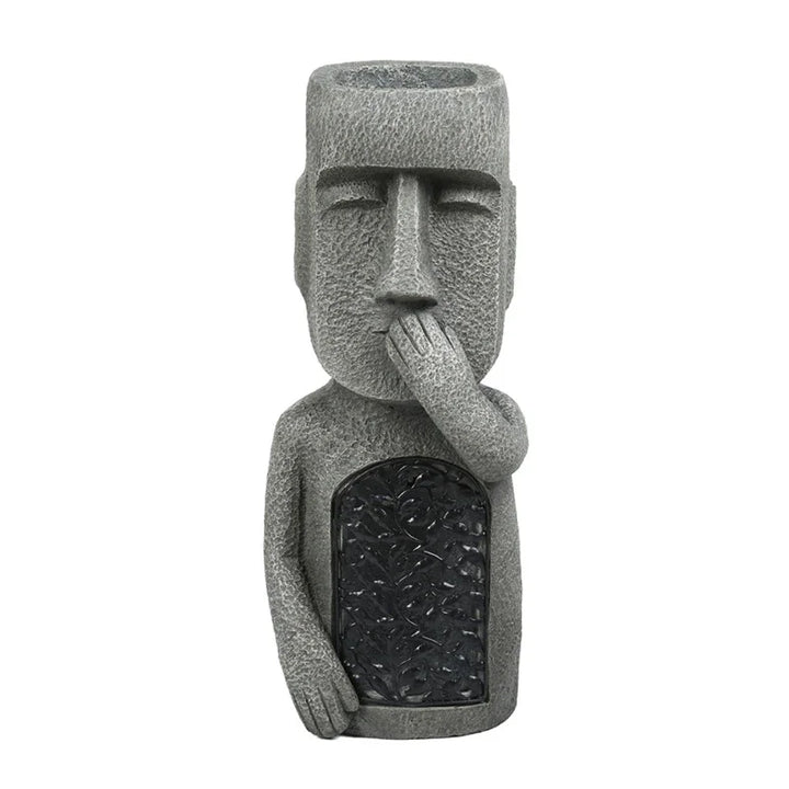 Ilha da Páscoa Vaso Estátua com Luz LED - MoaiGlow