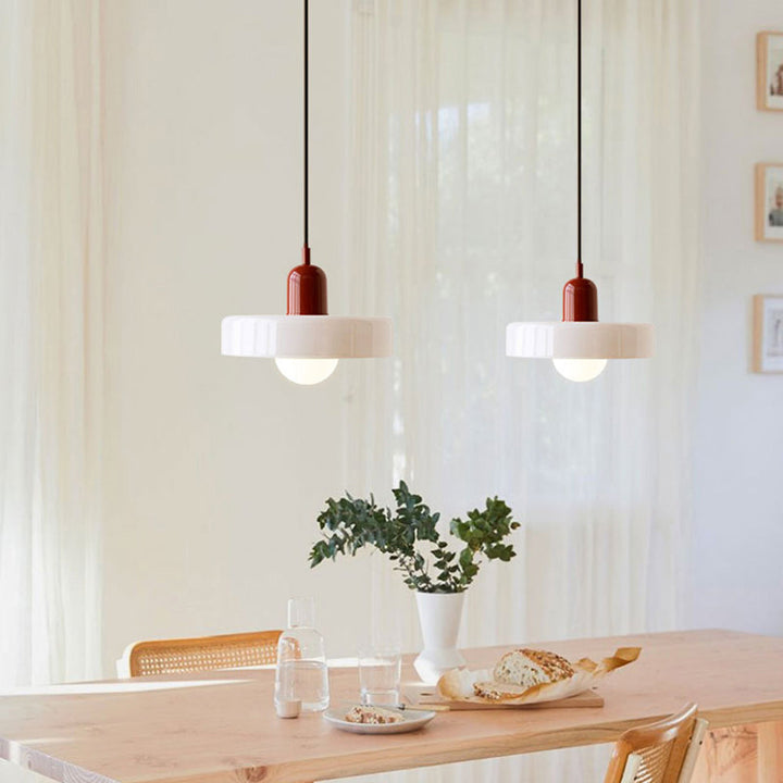 Luminária colorida no estilo Bauhaus - StiloGlas