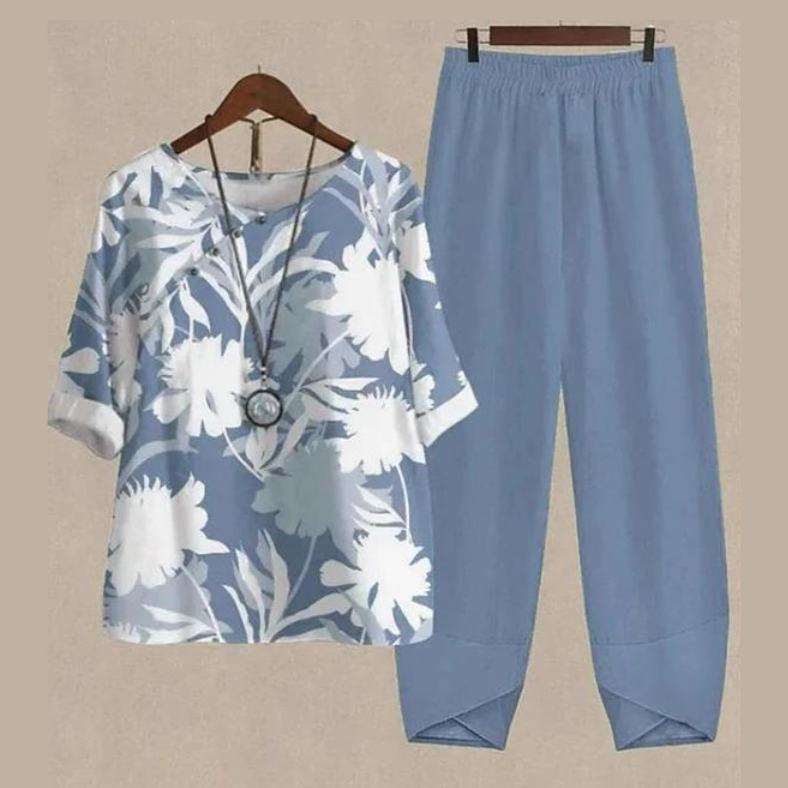 Conjunto Elegante de 2 Peças para Primavera e Verão - LenaDuo
