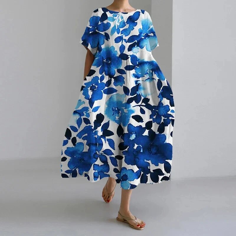 Vestido Maxi Boho de Flores - FloraChic