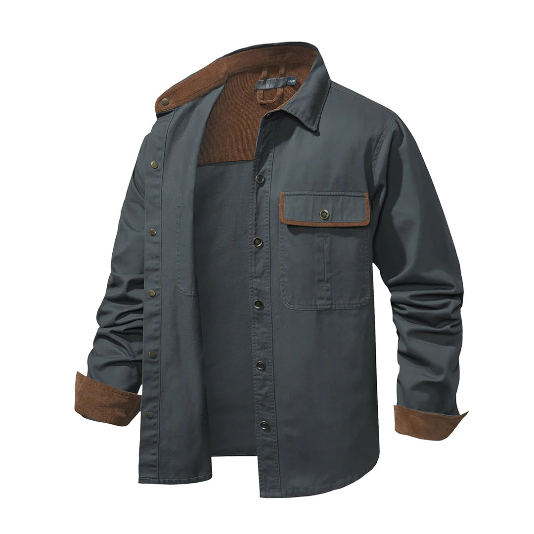 Stylish Men's Shirt with Contrasting Details – Ruben