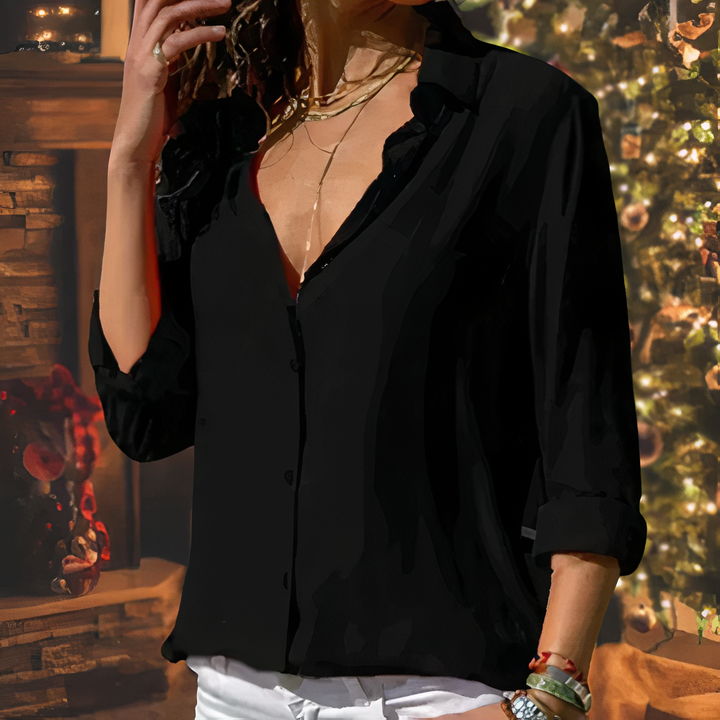 Blusa de chiffon elegante - Lara