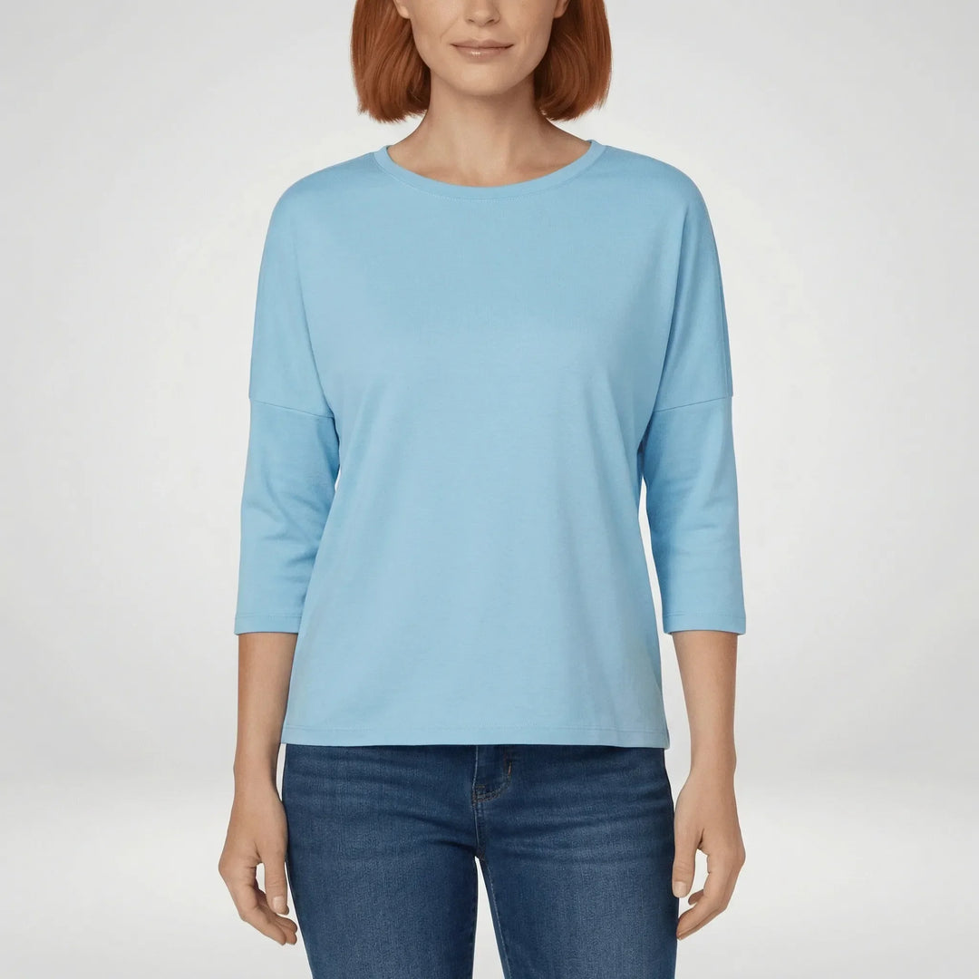 Rundhals-Shirt Mit Dreiviertelärmeln - Lucienne