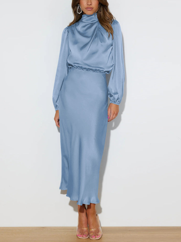 Vestido de cetim luxuoso - Evelina