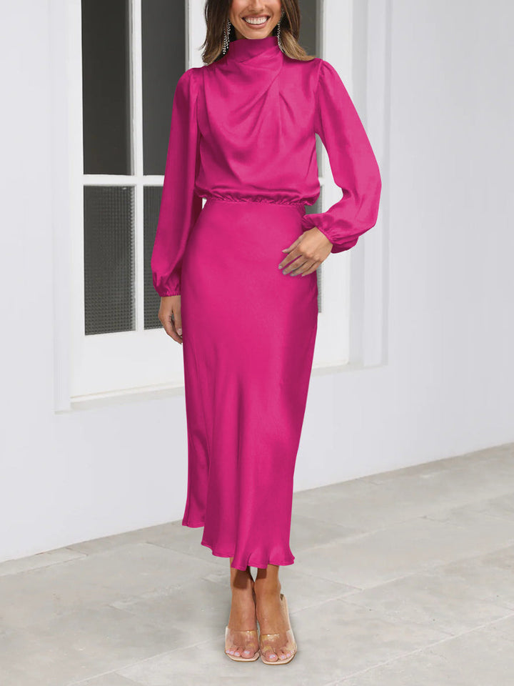 Vestido de cetim luxuoso - Evelina