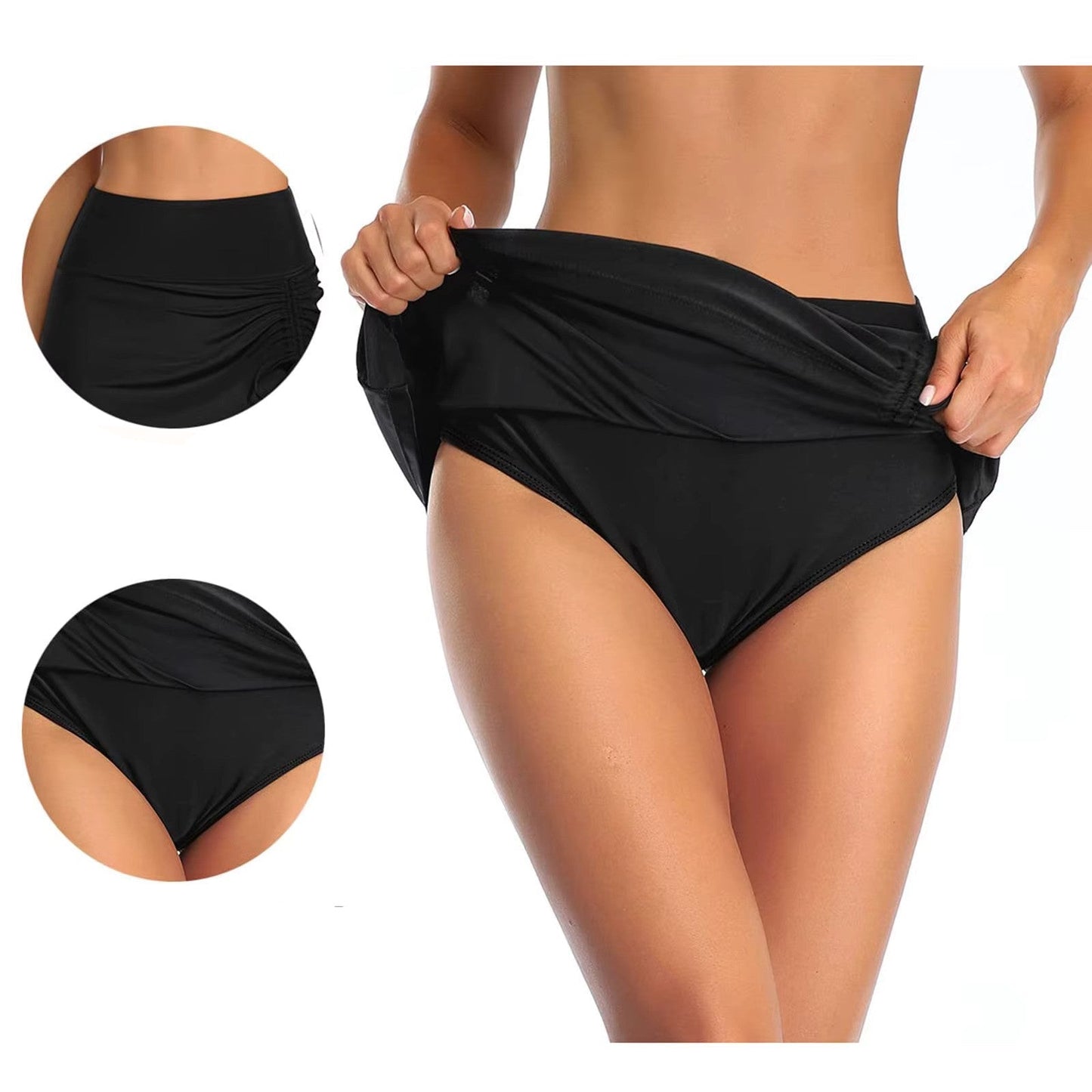 Shorts de banho femininos com abertura lateral – Liv