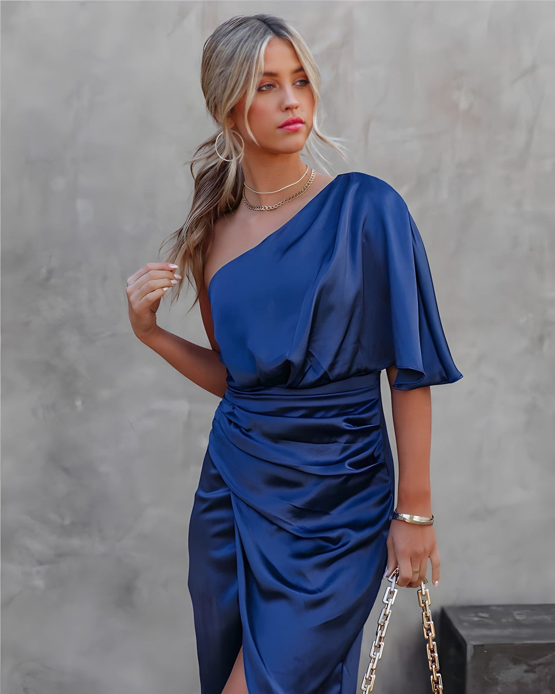 Vestido de noite de seda - Amara