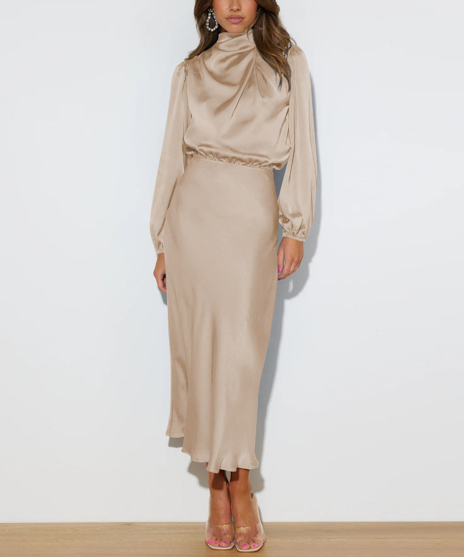 Vestido de cetim luxuoso - Evelina