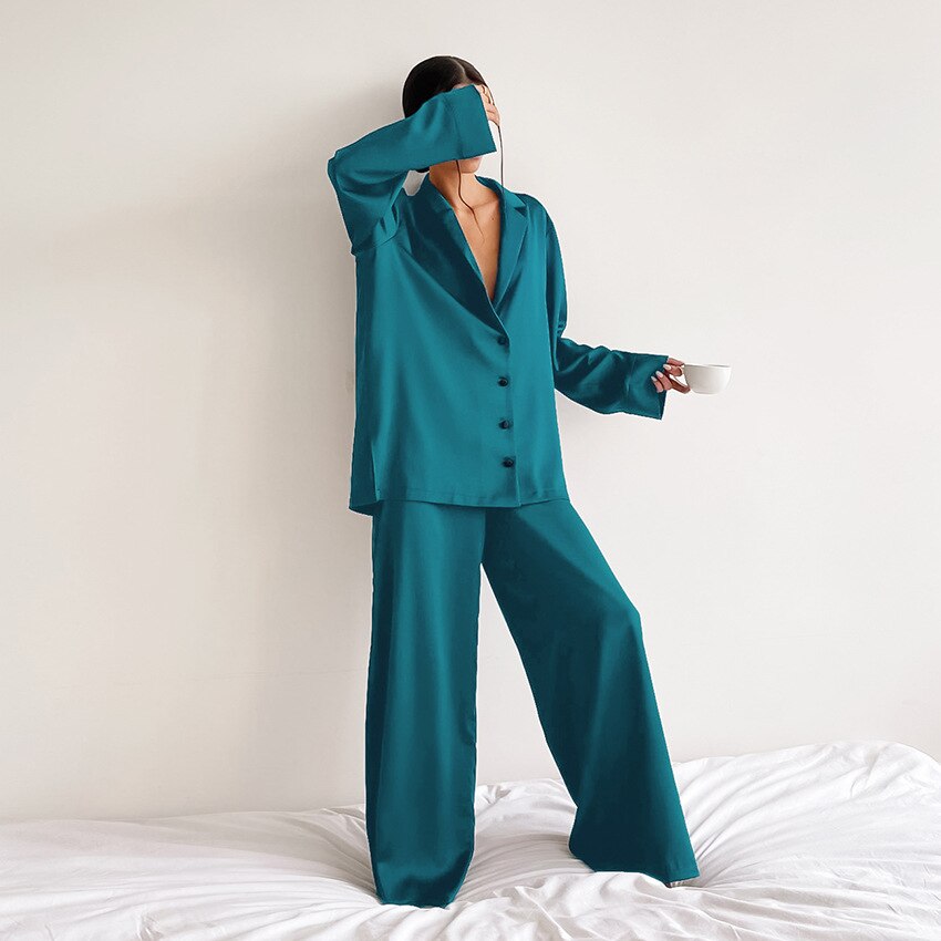 Satin Pyjama Set – Isabella Autumn Magic Edition