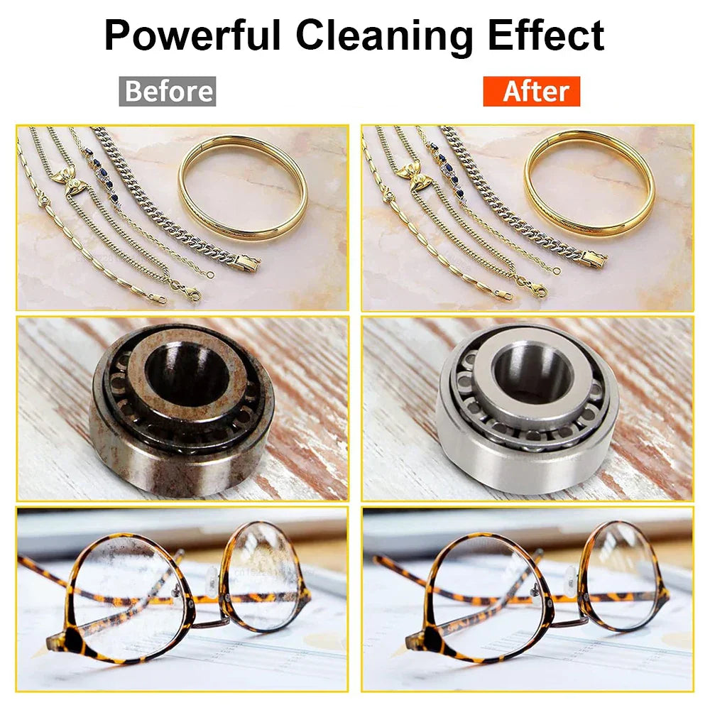 Ultrasonic Glasses Cleaner 40kHz Stainless Steel Jewellery Cleaning Machine – ClearWave