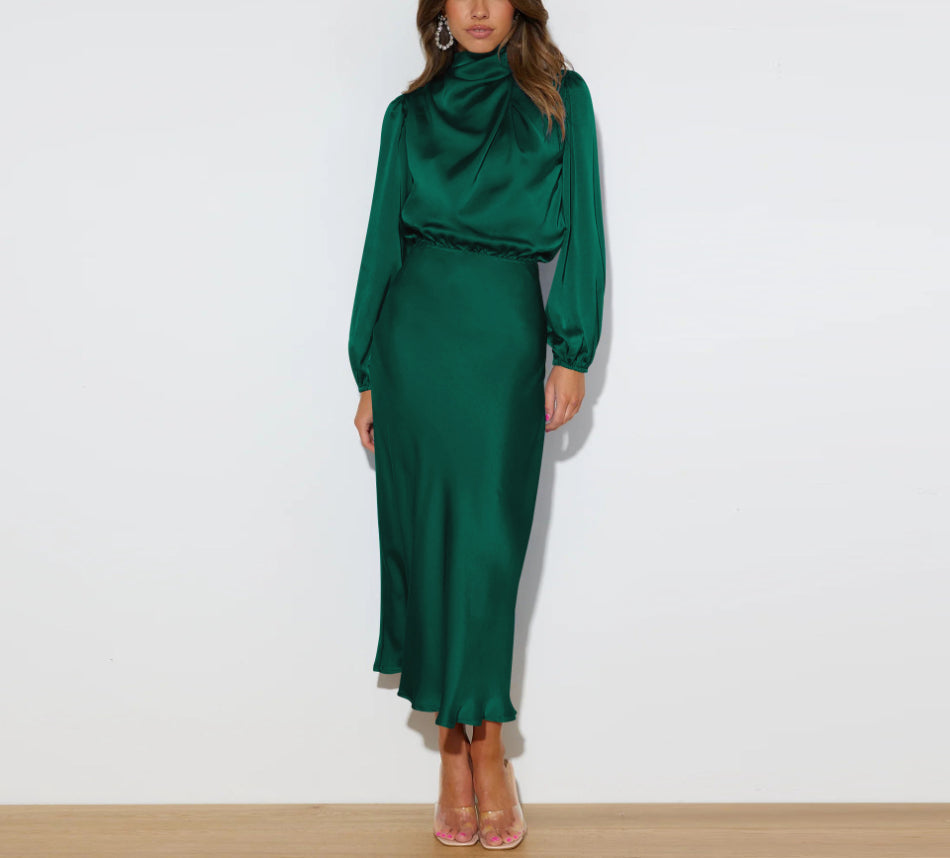 Vestido de cetim luxuoso - Evelina