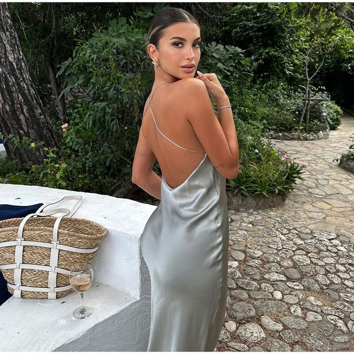 Vestido maxi sem mangas - Luna