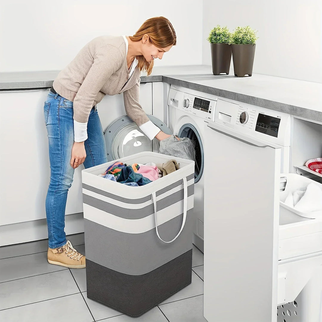 75L Large Laundry Hamper with Handles & Collapsible Design – Solen
