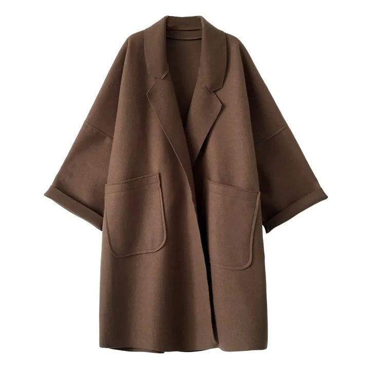 Trench coat de lã oversized - Aura
