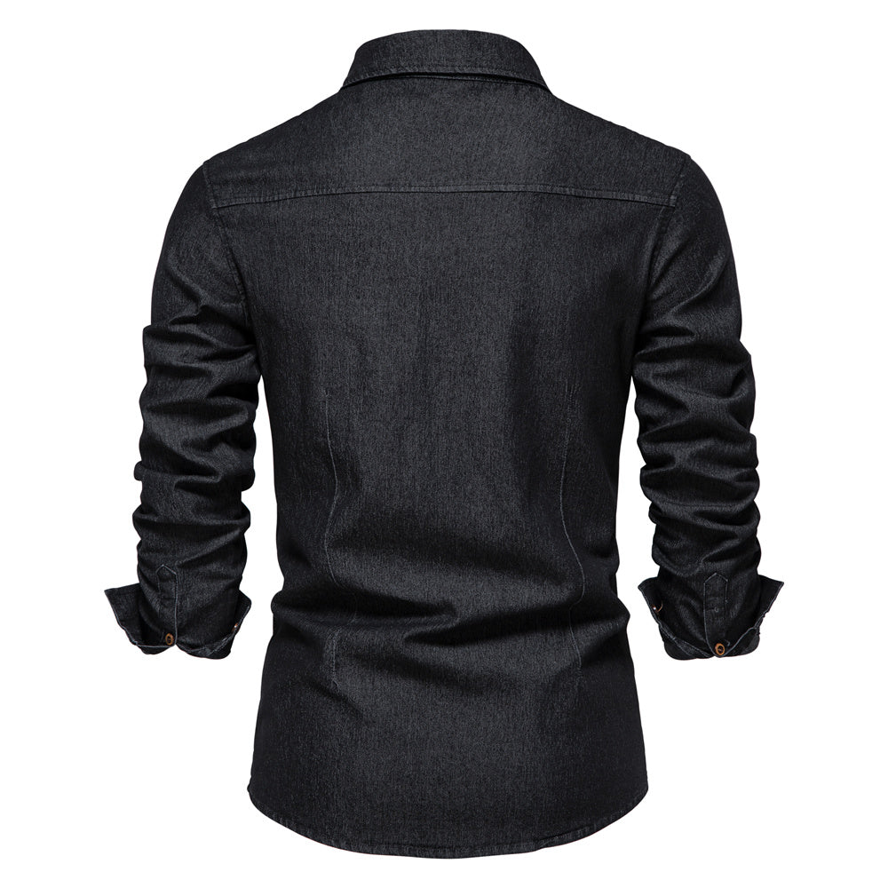 Camisa de denim masculina - Hugo