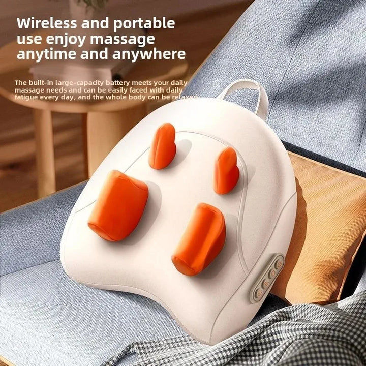 Wireless Shiatsu Massage Pillow with Heat for Neck, Back & Legs – Auron