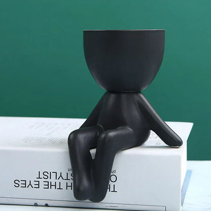 Vaso de suculentas de cerâmica feito à mão com orifício de drenagem - TerraCotta