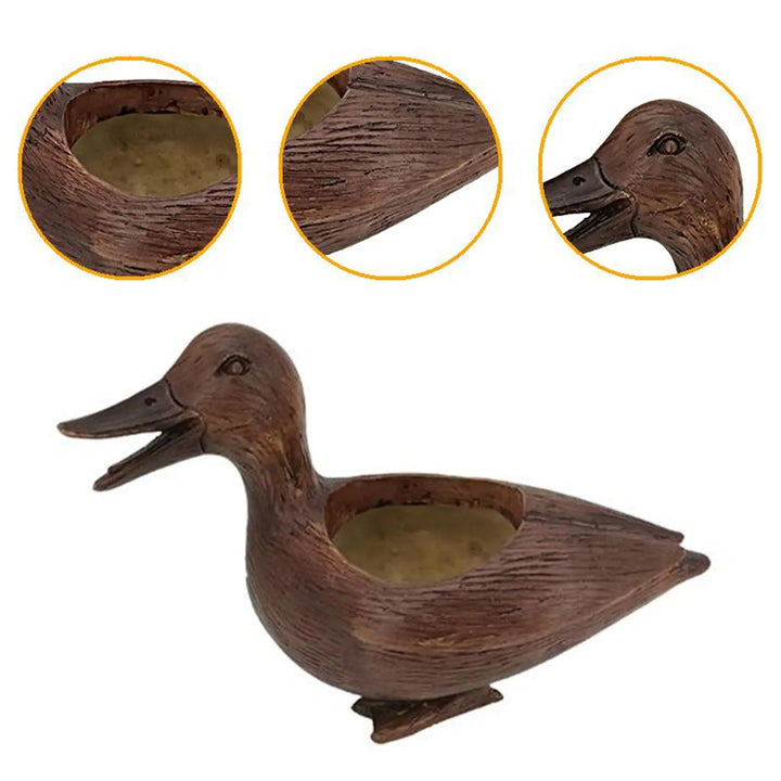 Estátua de pato vaso de flores - QuackyPlanter
