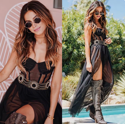 Vestido de festival vintage com charme - Amelie Vogue