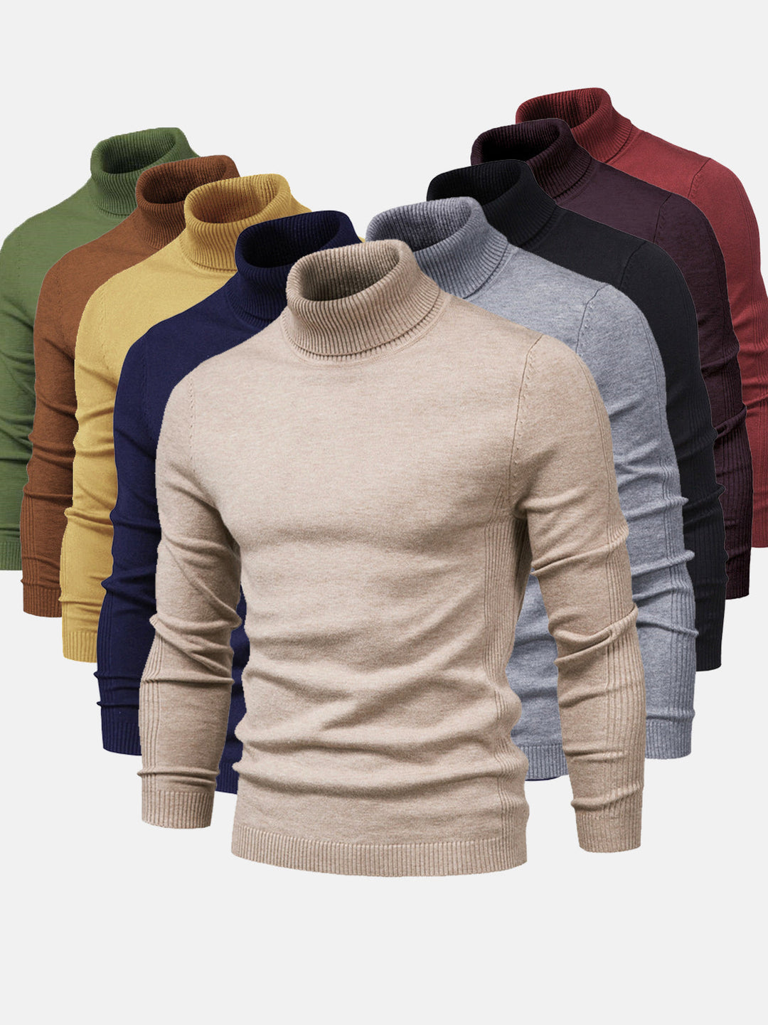 Schmal Geschnittener Rollkragenpullover Für Herren - Dario